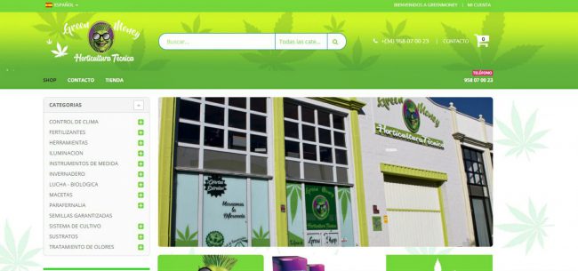 Pagina Web Greenmoney Tienda Online Granada