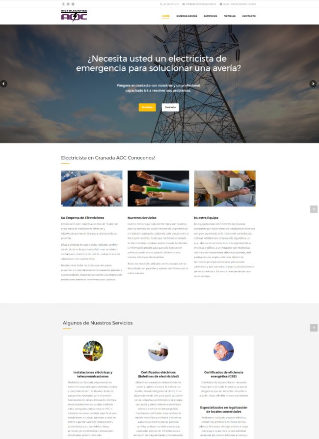 Páginas web Granada