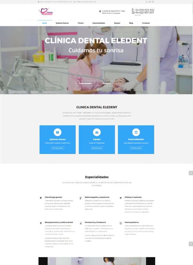 Páginas web Granada