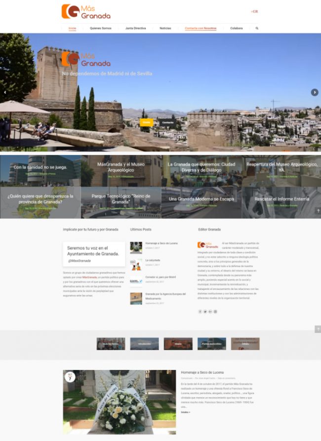 Páginas web Granada
