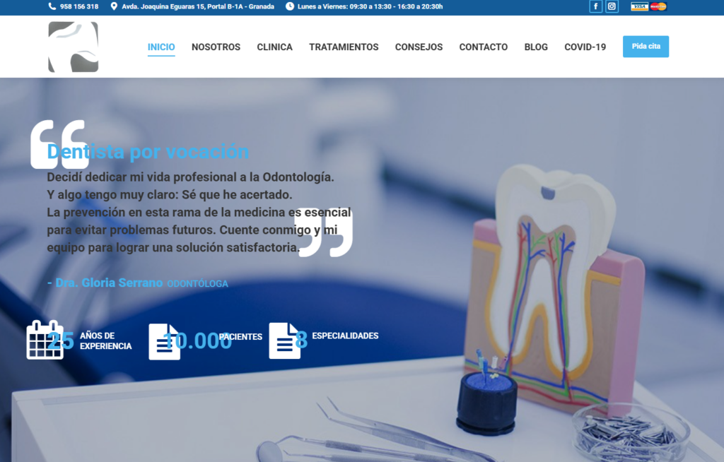 Páginas web Clínicas Granada
