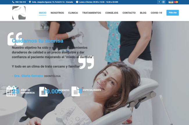 Diseño Web para Clínicas 4 Páginas web Clínicas Granada